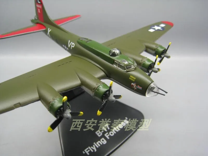 ATLAS 1/144 масштаб USAF B-17 летающая крепость бомбардировщик литой металлический военный самолет модель игрушки для коллекции, подарок, дети