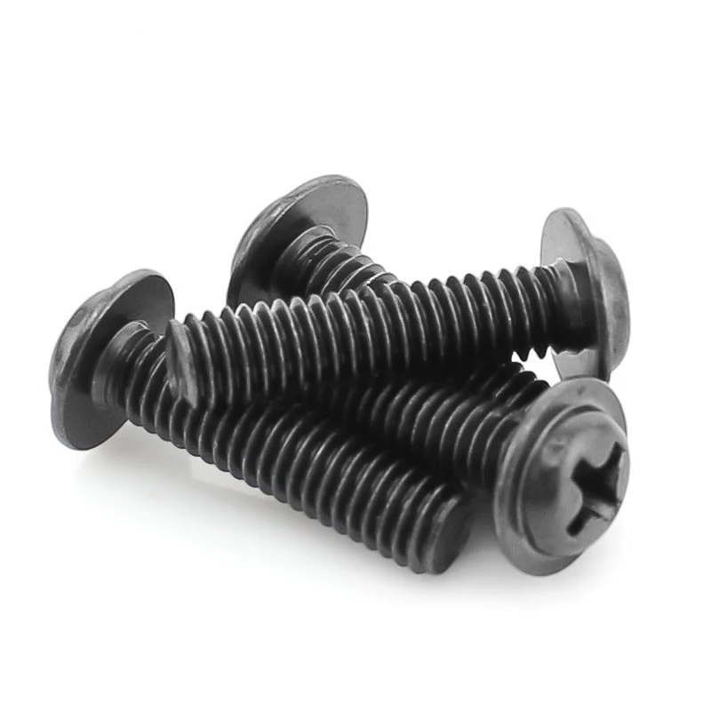 150PCS-M2*3/4/5/6/8/10/12 Black Round with a Screw / Tape Computer Comes | Обустройство дома