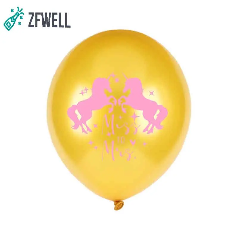 ZFWELL 10 шт./лот 12 дюймов Единорог латексный воздушный шар для свадьбы дня рождения