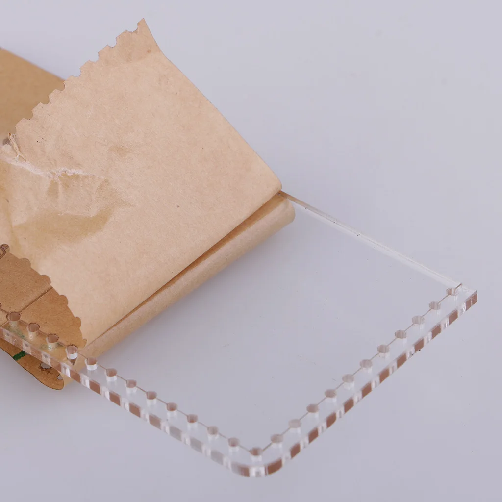 4 шт. прозрачный акриловый мини трафарет для карт набор шаблонов работы с кожей