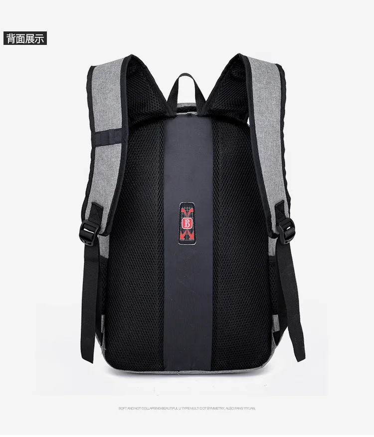 Многофункциональный вместительный рюкзак для ноутбука с usb зарядкой мужская