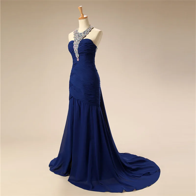 Женское длинное платье подружки невесты JaneVini шифоновое с открытой спиной и