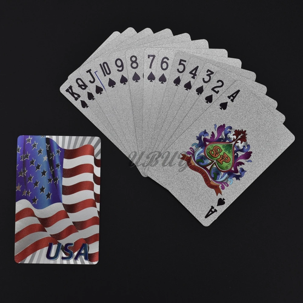 UB The American Statue Of Liberty Plastic Gold And Silver playing card | Дом и сад