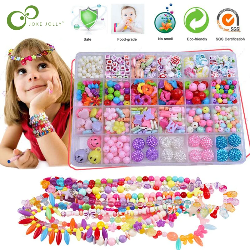 Ассорти пластиковые акриловые бусины набор аксессуаров DIY bracelets игрушки