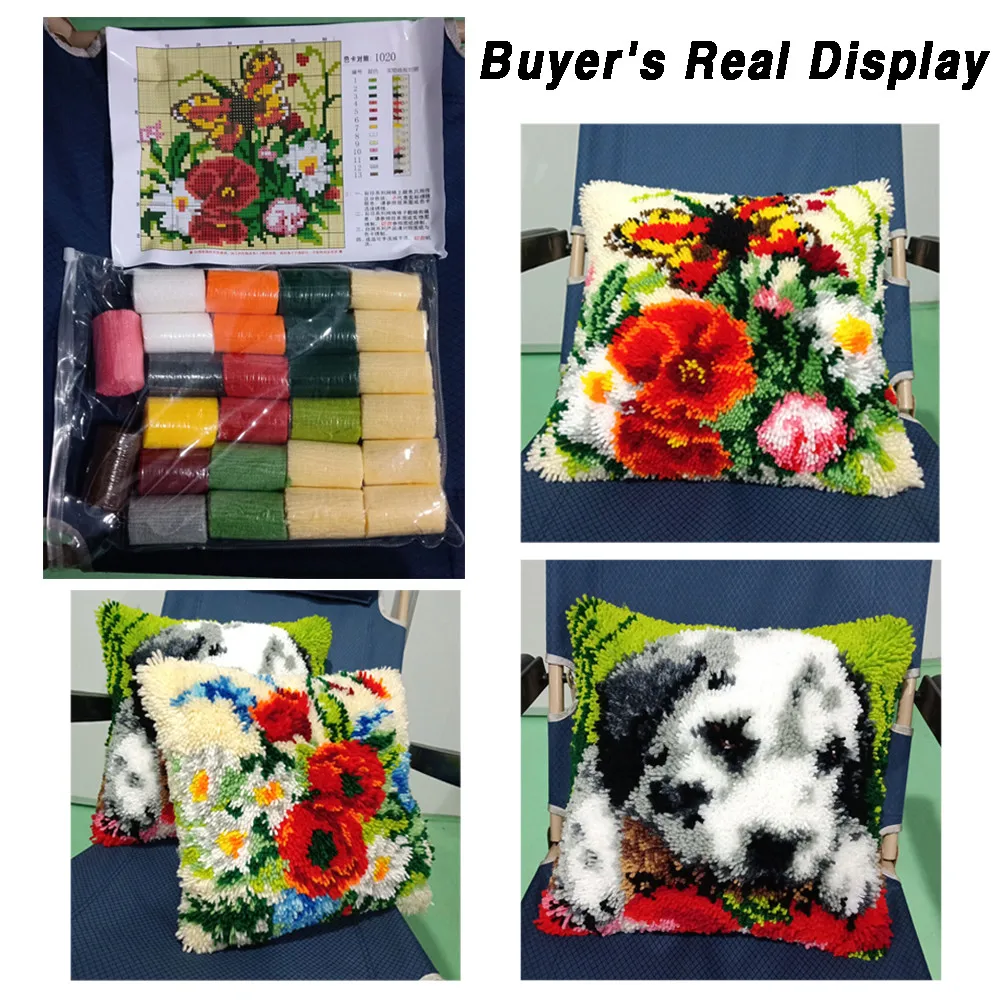 Наволочка с вышивкой набор крючком защелкой Холщовый декоративный новогодний