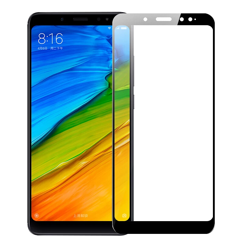 Защитная пленка для экрана Xiaomi Redmi Note 5 из закаленного стекла с полным покрытием