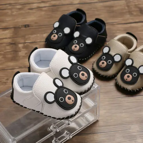 2019 Brand Fashion Newborn Baby Boy Girl Soft Sole Shoes Cute 3D Animal PU New Trainers Crib Size 0-18 Months |