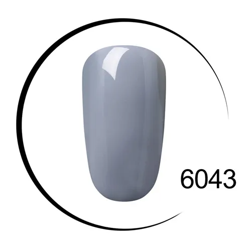 6043 Elite99 одношаговый Цветной Гель-лак чистый цвет белый дизайн ногтей супер качество отмачиваемый Светодиодный УФ-гель без запаха - Цвет: 6043