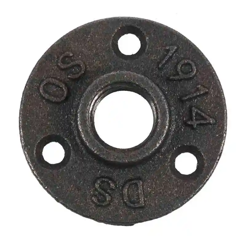 1/2 inch Black Cast Iron Pipe Fittings Floor Flange BSP Threaded |