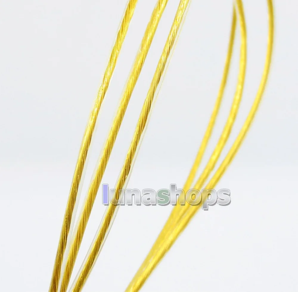 LN005737 30 м Acrolink OCC посеребренный + Позолоченный 24AWG 19*0 1 мм PUR OD DIY кабель для наушников