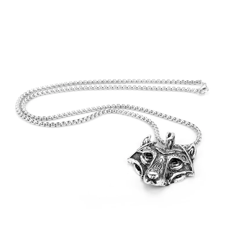 Dongsheng jewelry в стиле норвежских викингов Волчья Голова Цепочки и ожерелья