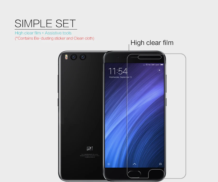 2 шт./лот для Xiaomi mi Note 3 NILLKIN кристальная супер прозрачная защитная пленка или Антибликовая матовая защитная пленка для экрана для mi Note3