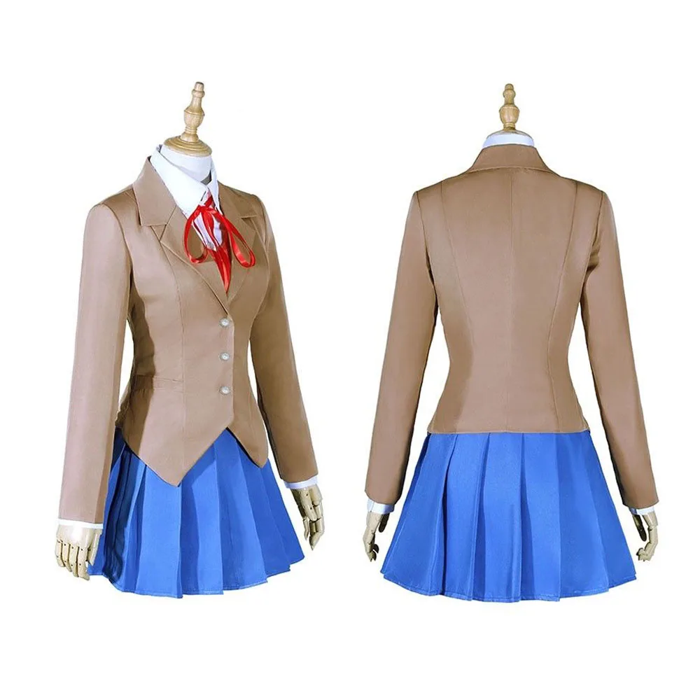 Игра доки Литературный клуб Моника косплей женщины девочка Sayori Yuri Natsuki костюм