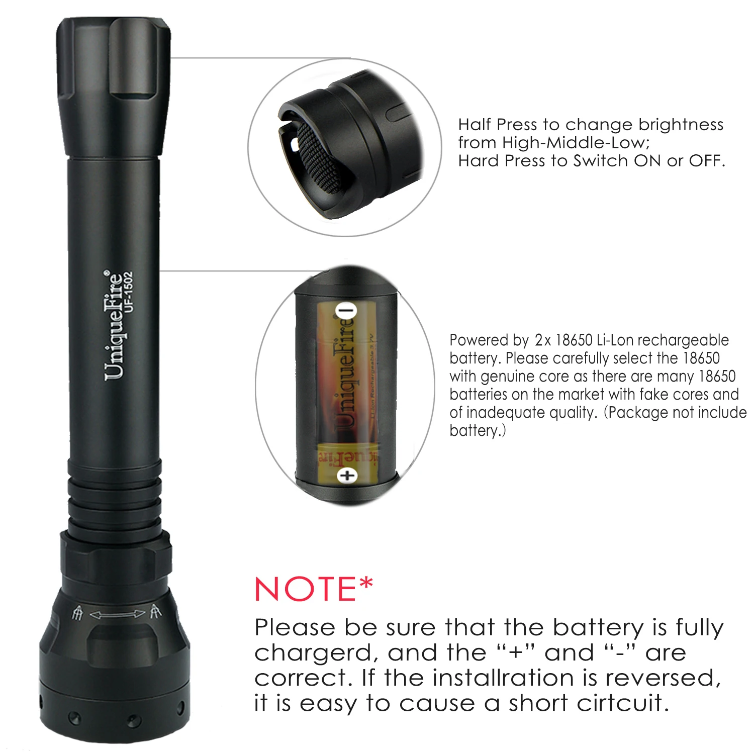 UniqueFire 1502 IR 940NM светодиодный фонарик Zoom инфракрасный Ночное видение фонарь для