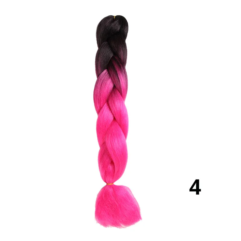 1B/27HL Sambraid jumbo косы ombre канекалон 24 inch плетение волос для вязания канекалон крючком косы синтетических крючком волос 100g - Цвет: 1B/27HL