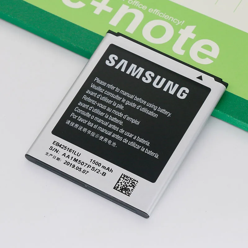 Samsung оригинальный аккумулятор EB425161LU 1500 мАч для Galaxy S Duos S7562 S7566 S7568 i8160 S7582 S7560 S7580 i739
