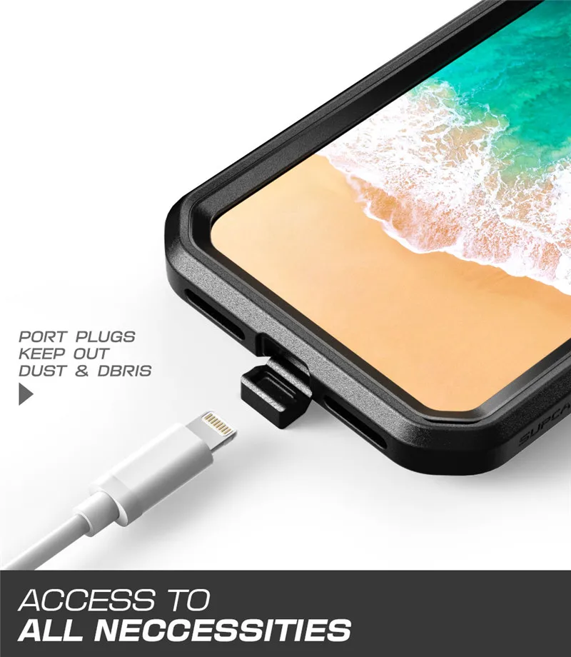 Для iPhone XS X нарукавная повязка SUPCASE легкая подгонка нарукавный чехол для занятий спортом и бега со встроенным протектором экрана для iPhone X XS 5,8 дюймов