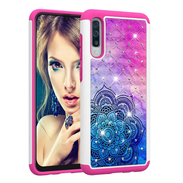 3 Для Coque samsung A50 чехол Galaxy A20 E A202 A205 A 20 50 30 Роскошная Блестящая Глянцевая задняя панель Etui для samsung Galaxy A30 A20 A20E чехол - Цвет: 3