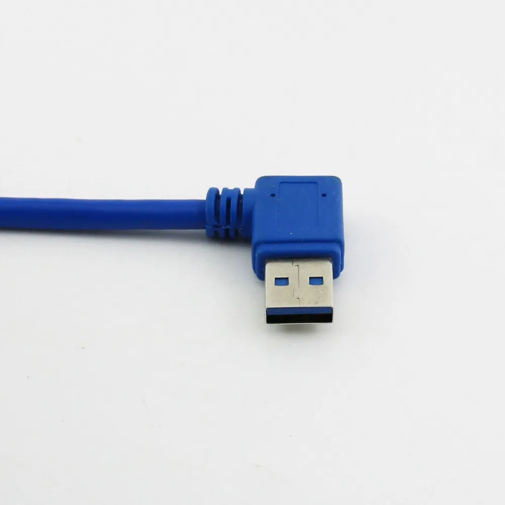 1 шт. USB 3 0 A штекер левый угол к B штекеру 90 градусов Угловой кабель|Компьютерные
