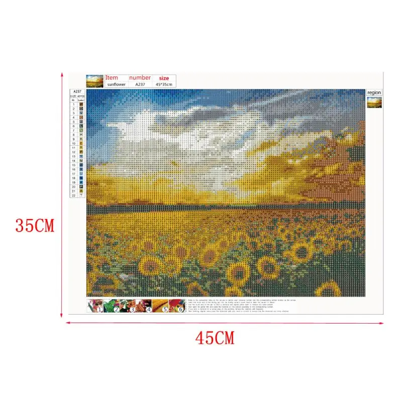 Sunflower 5D DIY полная дрель алмазная живопись вышивка крестиком набор домашний декор