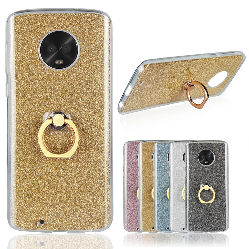 Gliiter Finger Ring Cases For Oppo K1 R15X A7 R15 R11 R11S R9S R7 R7S R17 PLUS R9 F3 F1 Pro Protective Bling Covers |