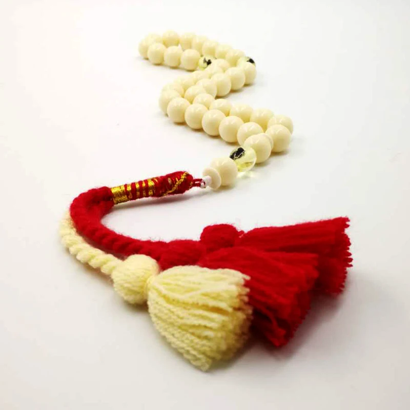 Подарок Eid tasbih мусульманские четки мужские цвета слоновой кости имитация 33 66 99