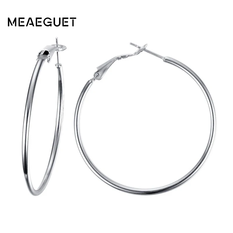 Элегантные женские серьги Meaeguet из нержавеющей стали с увеличенной