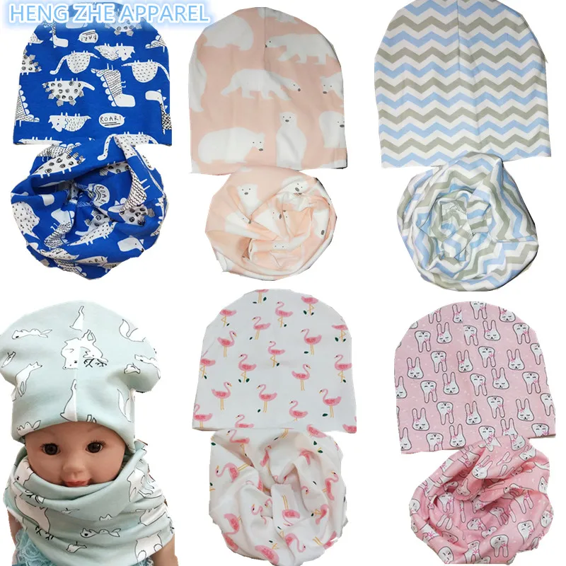 Новая звезда лебедь кролик лиса олень мультфильм хлопок детская шапочка шарф