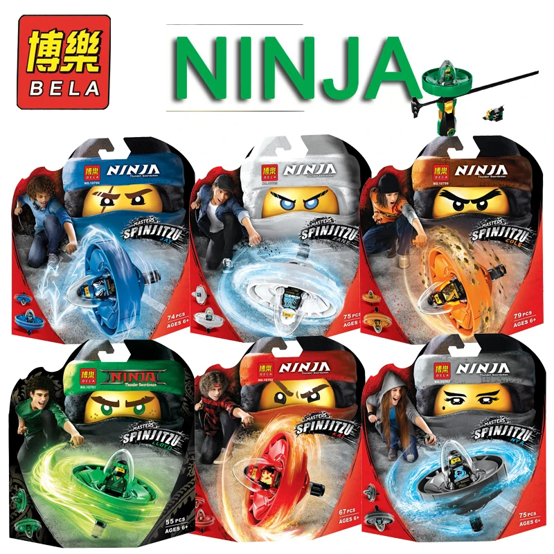 Бела Совместимость Ninjagoe грохочущий фехтовальщик фильм мастеров Spinjitzu 70628 Кай