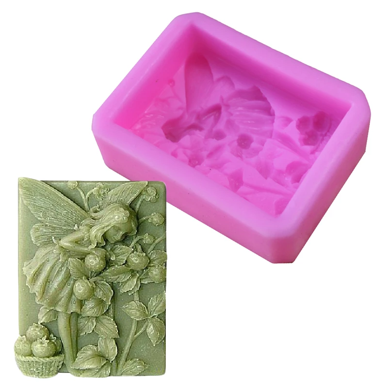 Цветочные феи силиконовые формы мыло форма для мыла конфеты фруктовый торт