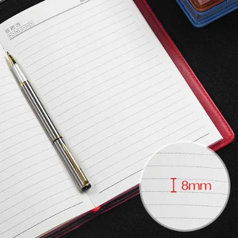Notebook stationery with business card soft leather conference working record book A5 notebook for College Students | Канцтовары для