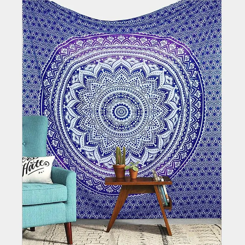 Indian Printing Wall Series Tapestry Decorative Mandala Home Decoration Yoga Mat w3-new-LS-MTL01-2 | Дом и сад