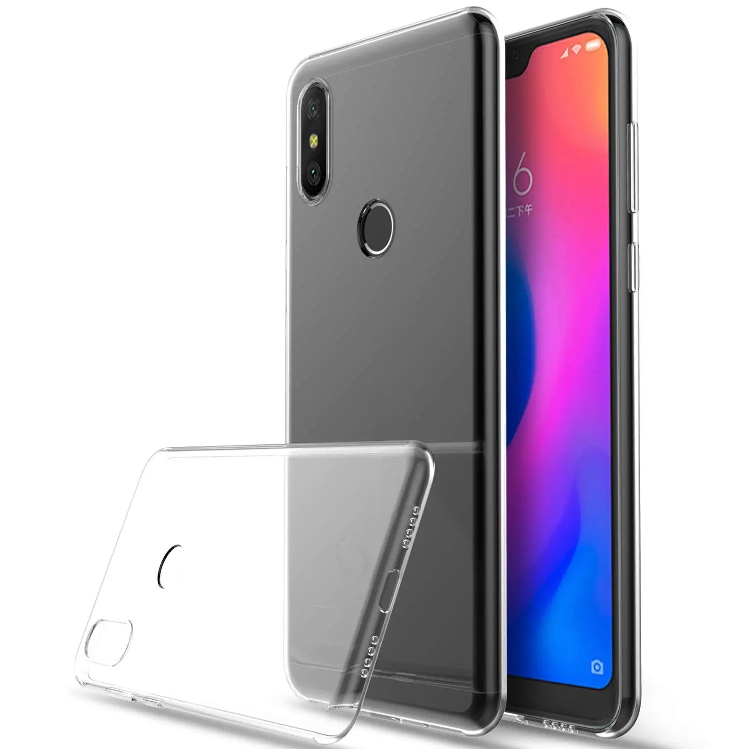 Чехол для Xiaomi mi A2 Lite A1 TPU Силиконовый Прозрачный Бампер Мягкий чехол 5X 6X задняя