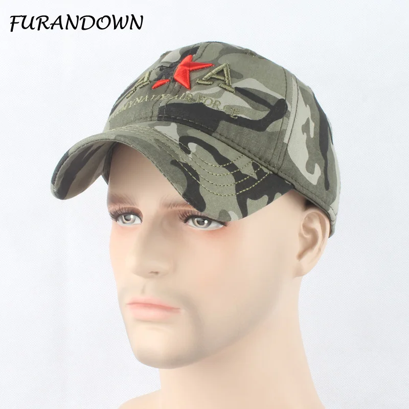 

FURANDOWN Men Fashion Snapback Hats Army Caps Camo Baseball Cap Trucker Hat