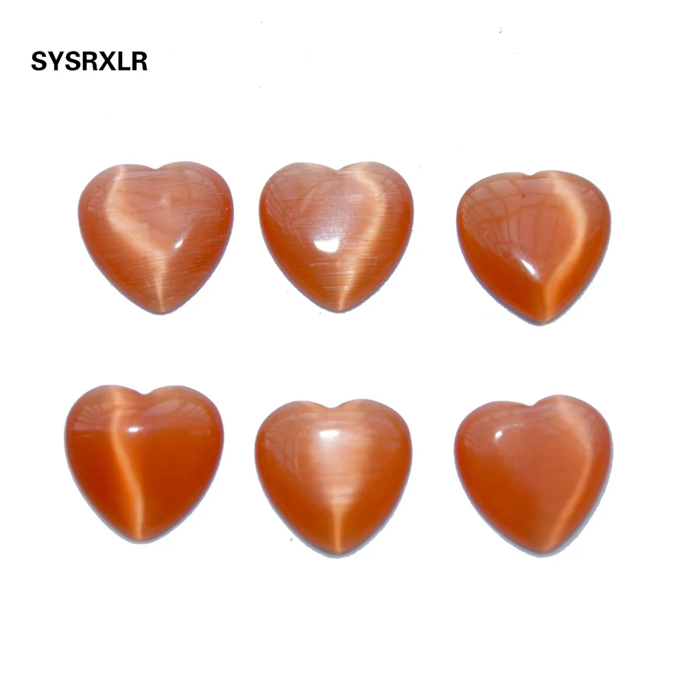 Оптовая продажа бусины в виде кошачьих глаз с оранжевым опалом размером 12 мм 20 шт.