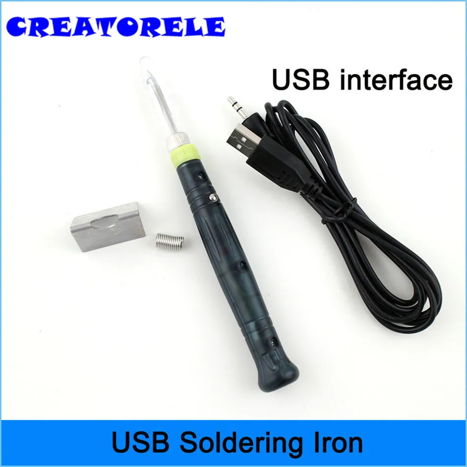 Мини Портативный USB Электрический паяльник 5 в 8 Вт с индикатором IED сварочный