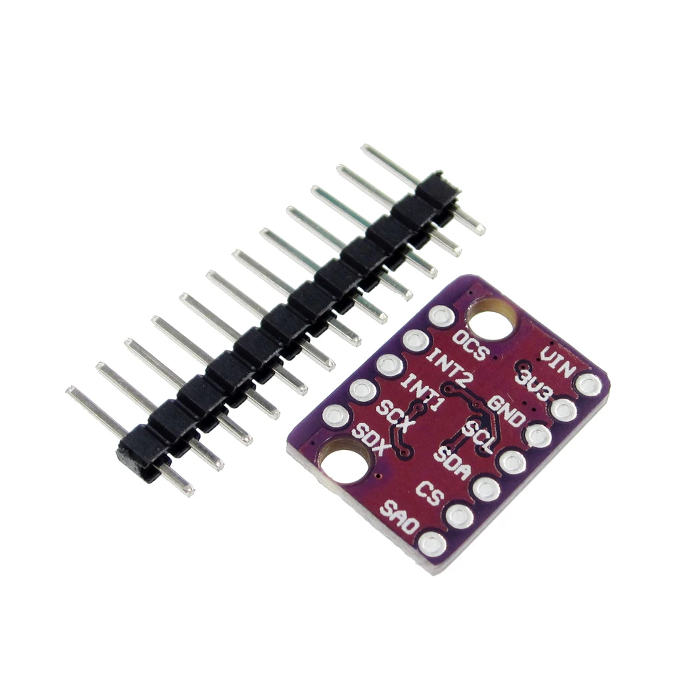 GY-LSM6DS3 LSM6DS3 Accelerometer Gyro Embedded Digital Temperature Sensor Module SPI IIC I2C Interface 8kb FIFO Buffer 5V | Электроника