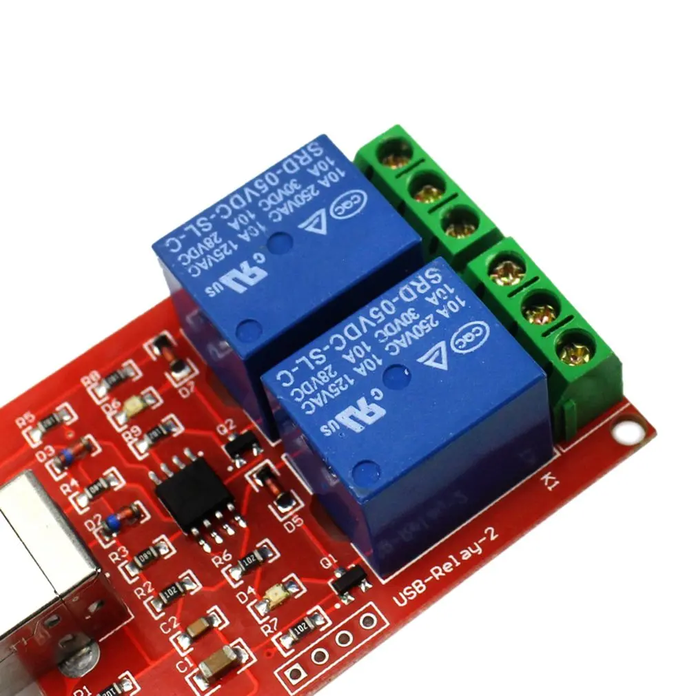 5V свободный привод Usb переключатель управления 2 Way релейный модуль компьютерный