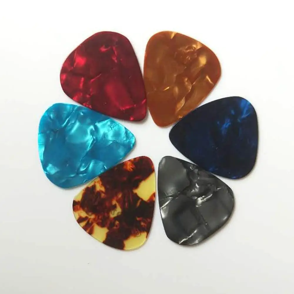 MIX SIZE 12 шт. Новые акустические палочки s Plectrum целлюлоидные электрические гладкие гитарные палочки аксессуары 0,46 мм 0,71 мм 0,8 мм 0,81 мм 0,96 мм - Цвет: MIX SIZE