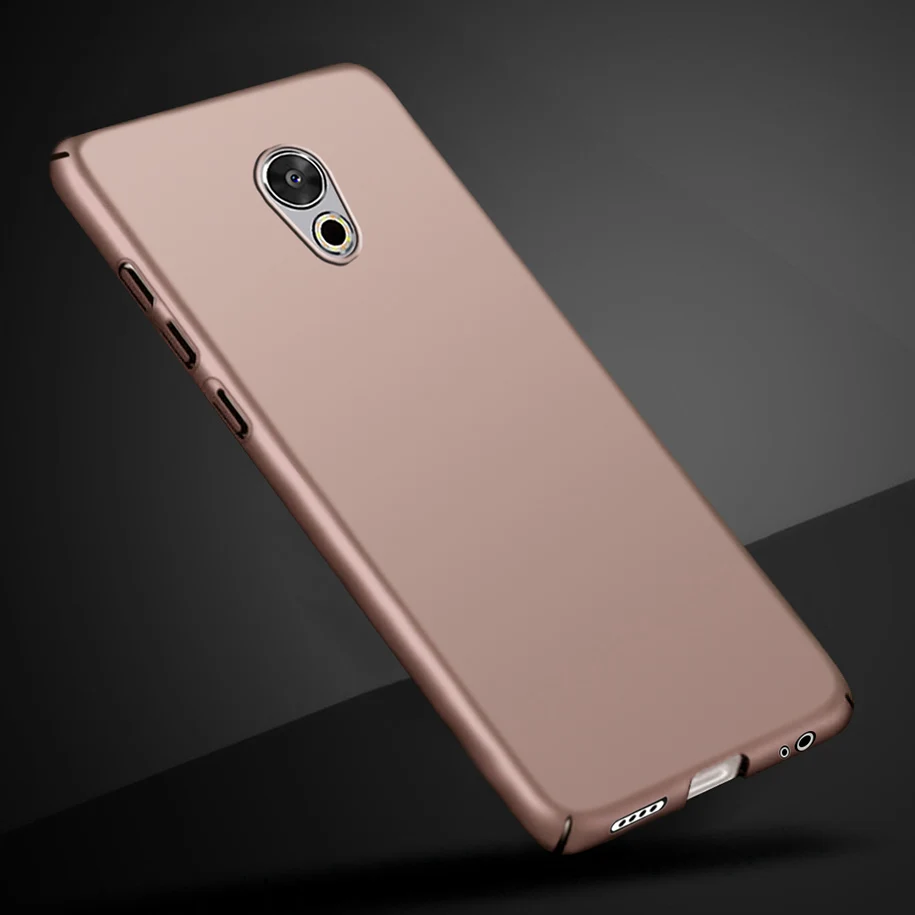 Жесткий чехол для Meizu Pro 6, чехол, пластиковый Матовый Бампер, протектор, тонкая задняя крышка, чехол для Meizu Pro 6, Meizu Pro6, 6 S, чехол для телефона 5,2" - Цвет: Rose Gold
