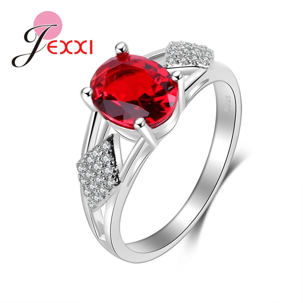 

Silver Rings For Ladies 925 Sterling Silver Women/Girls Pretty Fashion Jewelry With Top Quality Cubiz Zircon Crystal