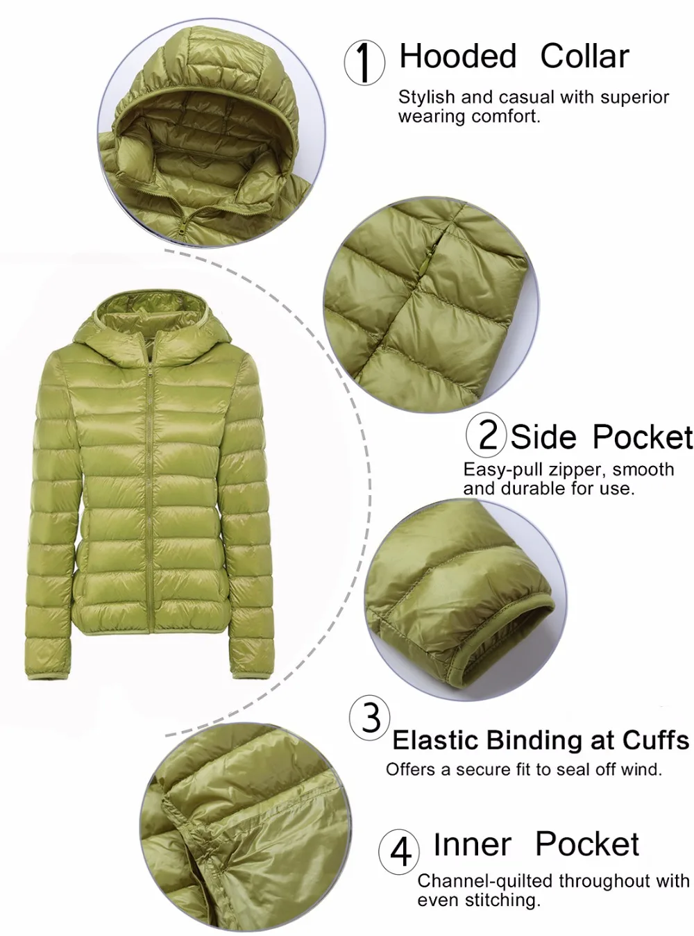 Женский ультра-легкий пуховик LANBAOSI легкая тонкая ветрозащитная белая