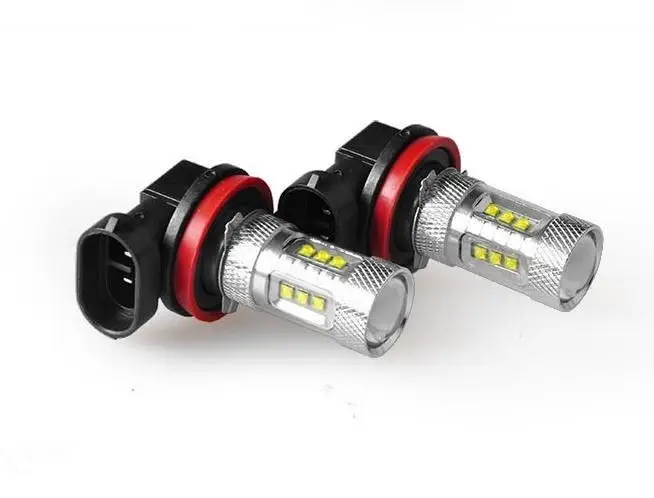 2x H11 16*5W Cree Chip CANBUS FOG LIGHT LED BULBS ERROR FREE 6000K WHITE H8 FOGLIGHT LED+ H8/H11 Auto Led Decoder Load Resistor |