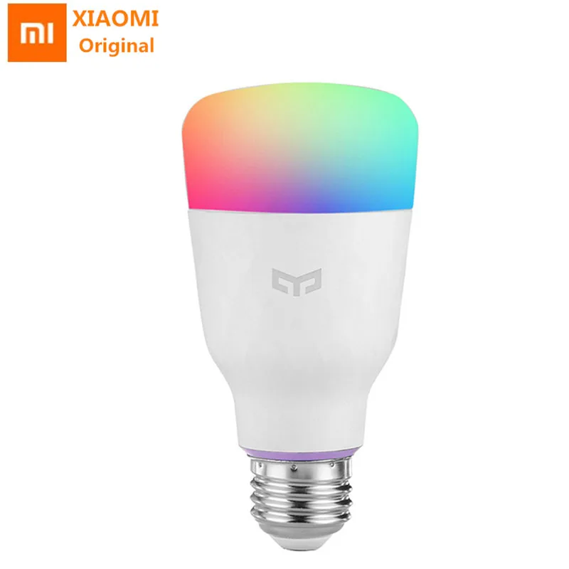Оригинальный умный светодиодный светильник Xiaomi Yee цветная RGB лампа E27 10 Вт 800