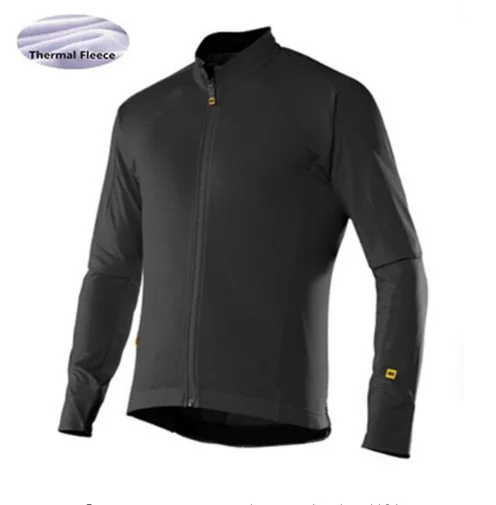 Blanco Mavic зима тепловой флис Rad Велоспорт Джерси Trikots длинные Ropa Ciclismo MTB флисовая Рок Гонки теплая куртка велосипед - Цвет: Blanco