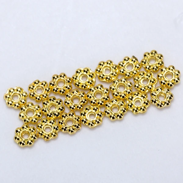 100 X 4mm Daisy Flower Spacer Loose Beads charm jewelry findings DIY | Украшения и аксессуары