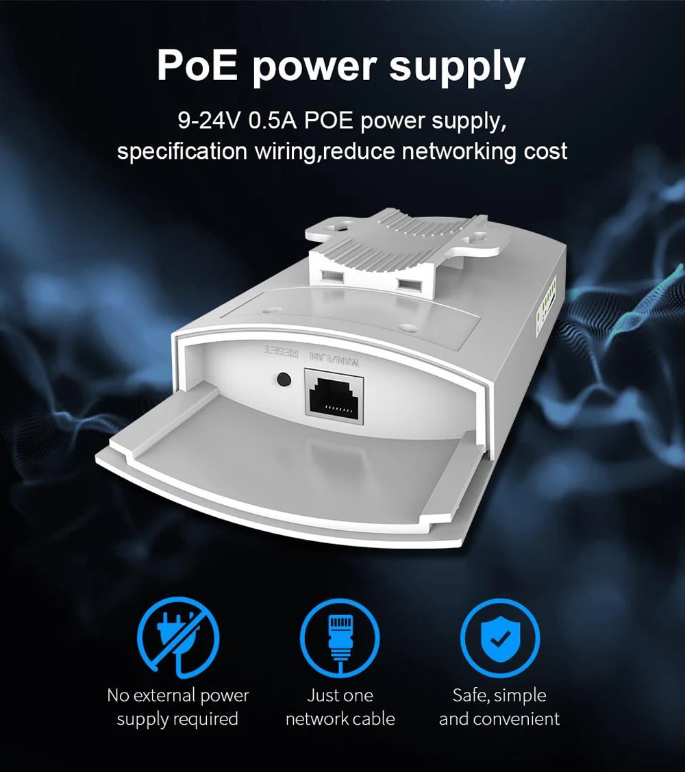 COMFAST CF-E130N открытый мини беспроводной WiFi расширитель ретранслятор AP 2 4G 300M CPE