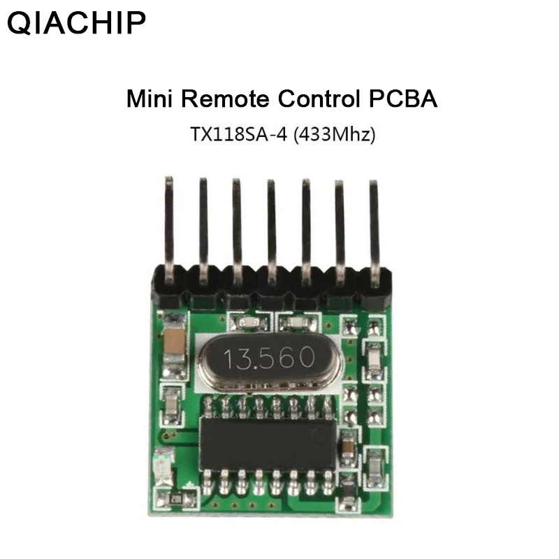 QIACHIP 433 MHz РФ передатчик супергетеродинного обучения код 1527 кодирования Mhz