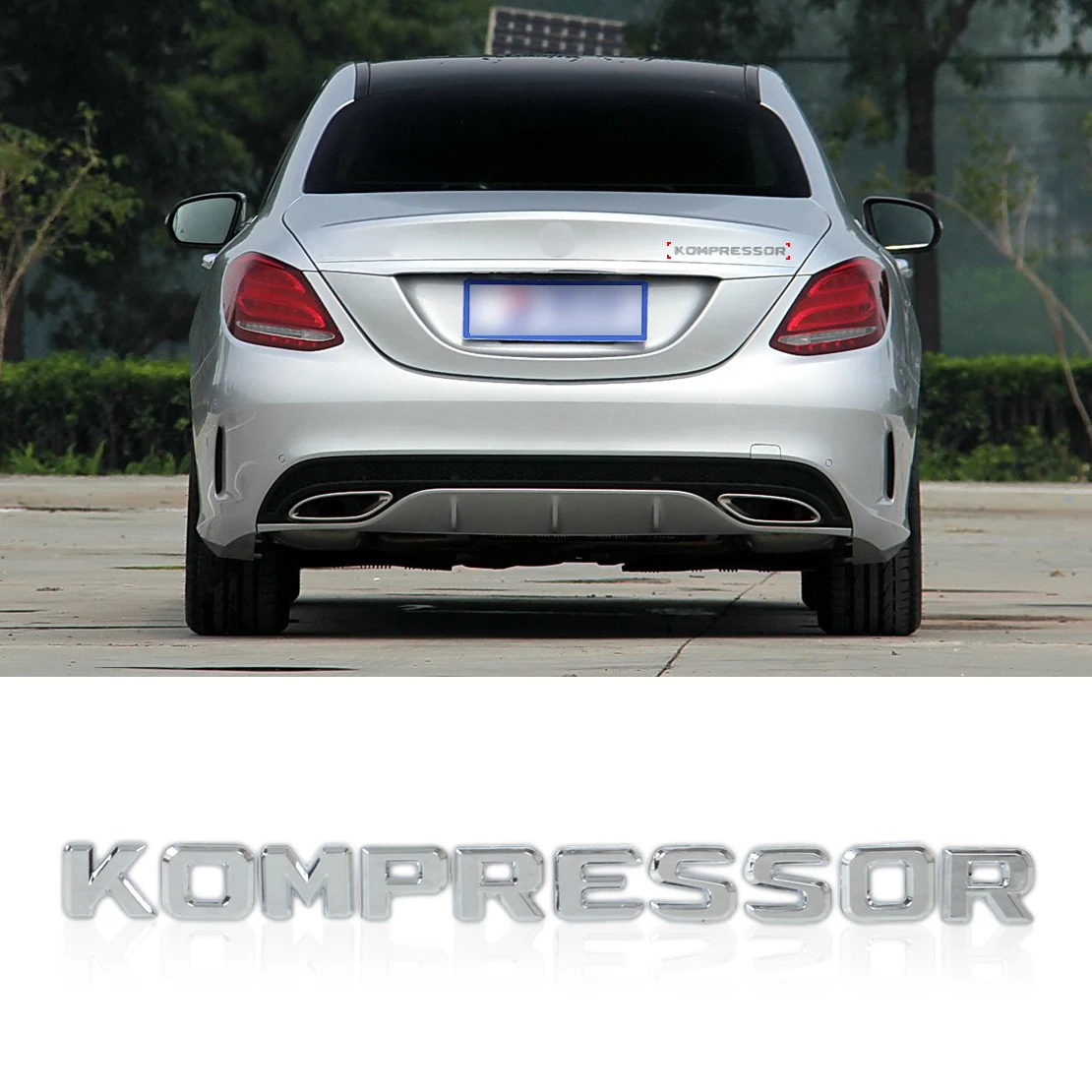 Хромированная наклейка DWCX 3D с эмблемой для Mercedes Benz SLK CLK SL CLS ML GL A B C E S Class CL55 SLK200 C180