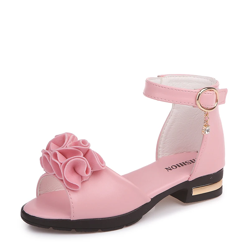 Новинка сандалии с кристаллами для девочек блестящая летняя обувь детские